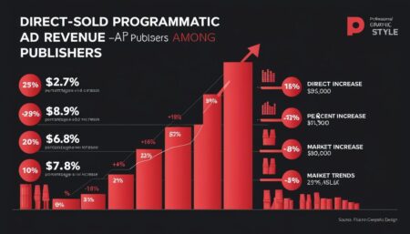 Programmatic advertising revenue trends among publishers for 2024