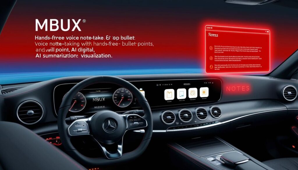Mercedes-Benz launches MBUX Notes for enhanced in-car productivity