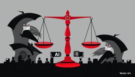 The complex interplay of finance, media, and AI in the judicial system