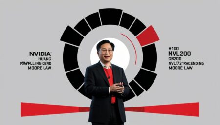 Nvidia claims AI chips are surpassing Moore’s Law advancements